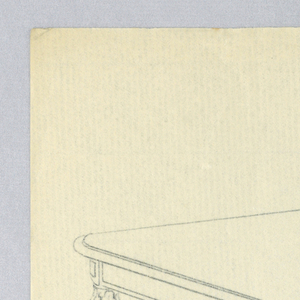 Drawing, Design for a Six-Legged Adjustable Rectangular Dining Table, 1900–05
