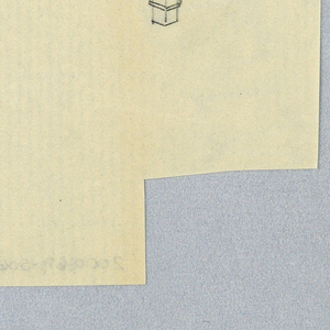 Drawing, Design for Square Card Table with Cloth Atop