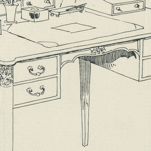 Drawing, Design for Hallway Writing Table No. 9, 1900–05