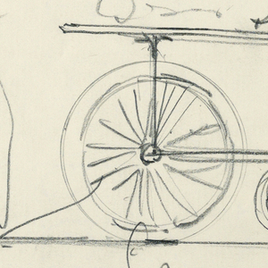 Drawing, Design for Serving Table on Wheels, 1900–05