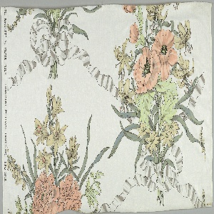 Textile, Pastel Bouquet, 1950–55