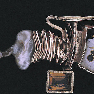White Worm Brooch, 1991