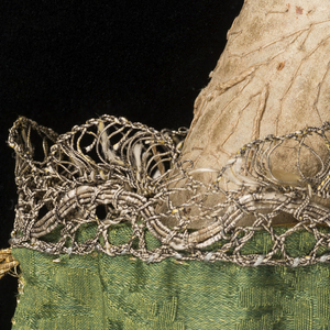Parchment With Unfinished Needle Lace (England), 17th century
