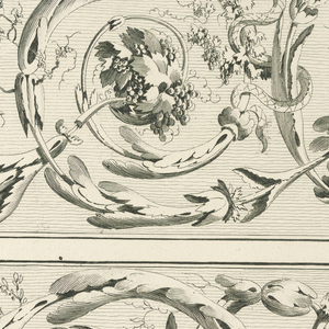 Print, Plate 15 from Cahier d ornements et frises dessinés (Book of Ornaments and Friezes), 1777