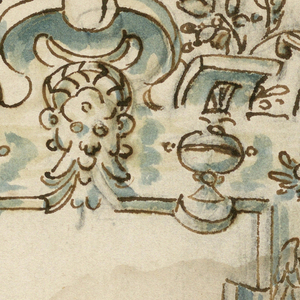 Drawing, Strapwork Design, early 17th century