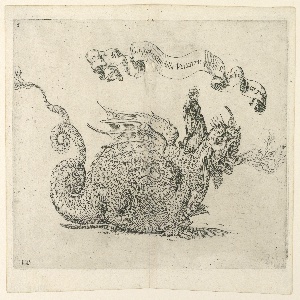Print, Plate 8 of a set of illustrations of an as yet unidentified description of a pageant on a church fiesta day, ca. 1660
