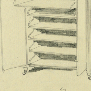 Drawing, Design for Highboy and Chest