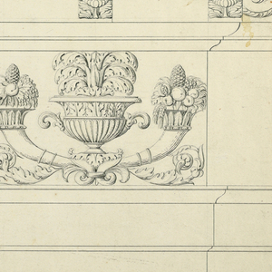 Drawing, Design for a Frieze, early 19th–mid- 19th century