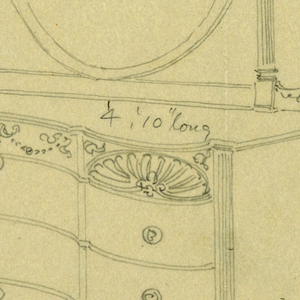 Drawing, Design for Bureau