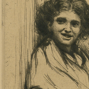 Print, Study of a Young Woman, 1880