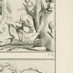 Print, Plate 14 from Cahier d ornements et frises dessinés (Book of Ornaments and Friezes), 1777