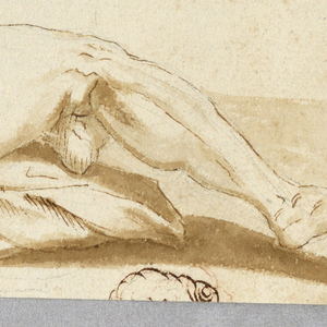 Drawing, Companion of Ulysses Transforming into a Hog, ca. 1650
