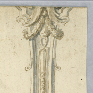 Drawing, Project for a Silver Handle, mid- 18th century