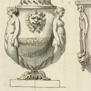 Drawing, Designs for Urns in the Antique Style, late 18th century