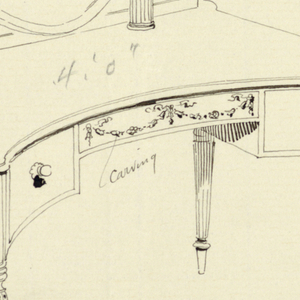 Drawing, Design for Toilet Table