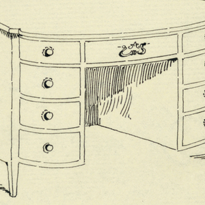 Drawing, Design for Toilet Table
