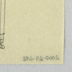 Drawing, Design for Highboy and Chest