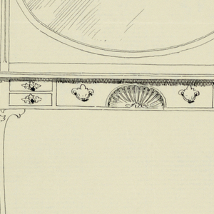 Drawing, Design for Toilet Table