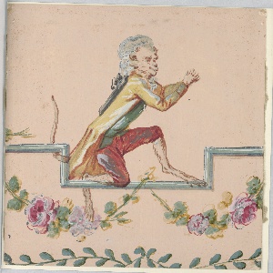 Drawing, Singerie: Male Monkey, st, 1860–80