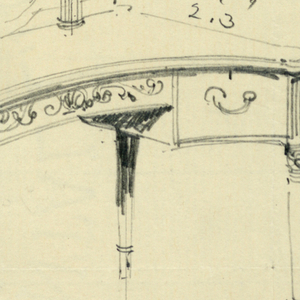 Drawing, Design for Toilet Table