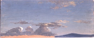 Drawing, Clouds over Mt. Desert Island, Maine