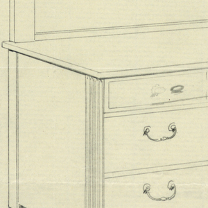 Drawing, Design for Bureau