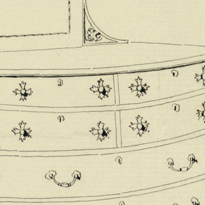 Drawing, Design for Highboy and Chest