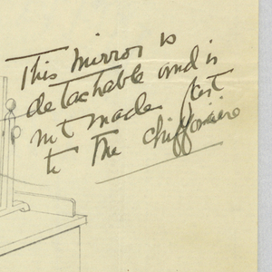 Drawing, Design for Highboy and Chest
