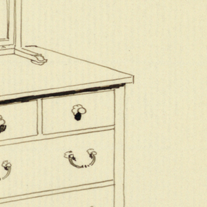 Drawing, Design for Highboy and Chest