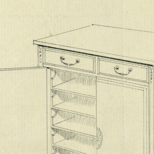 Drawing, Design for Highboysand Chest