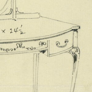 Drawing, Design for Toilet Table