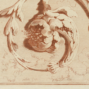 Print, Plate 11 from Cahier d ornements et frises dessinés (Book of Ornaments and Friezes), 1777
