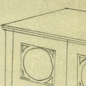 Drawing, Design for Highboy and Chest