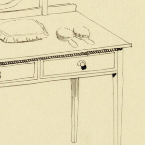 Drawing, Design for Toilet Table