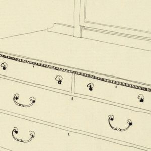 Drawing, Design for Bureau