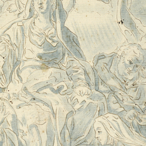 Drawing, The Assumption of Mary, 1755