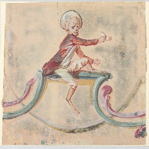 Drawing, Singerie: Male Monkey str, 1860–90
