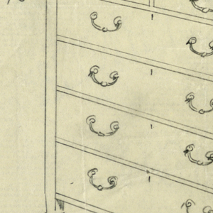 Drawing, Design for Highboy and Chest