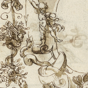 Drawing, Grotesque Design, early 17th century