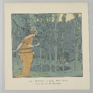 Print, La Mare aux Biches (The Doe Pond), 1913