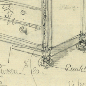 Drawing, Design for Bureau