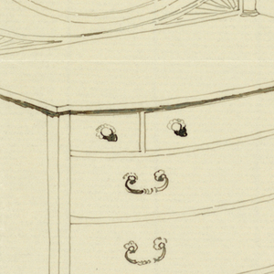 Drawing, Design for Bureau