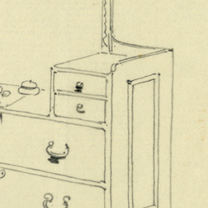 Drawing, Design for Bureau