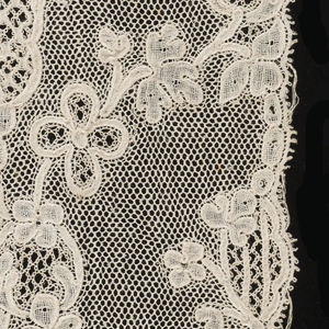 Sample End Of Lappet, 19th century copy of 18th century