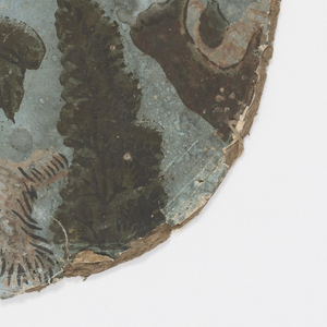 Bandbox Cover Fragment (USA), ca. 1830