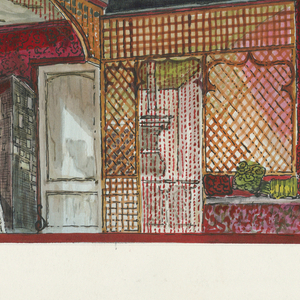 Drawing, Stage Design: Interior, for Chéri, 1959