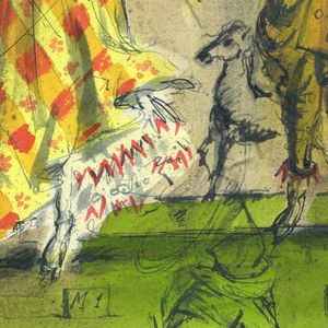 Drawing, Costume Design: Dancers Manège, for Ringling Brothers Circus