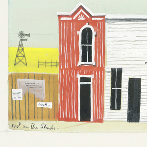 Drawing, Stage Design: Street, for 110 in the Shade, 1963
