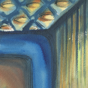 Drawing, Stage Design: Everyman, 1958