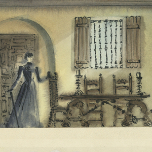 Drawing, Stage Design: Casa Bernarda Alba, 1967